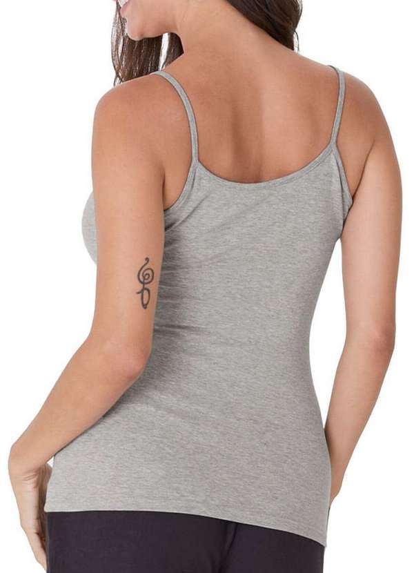 Malwee - Blusa Feminina Regata Malwee 1000004488 50000-Cinza-Mescla 2