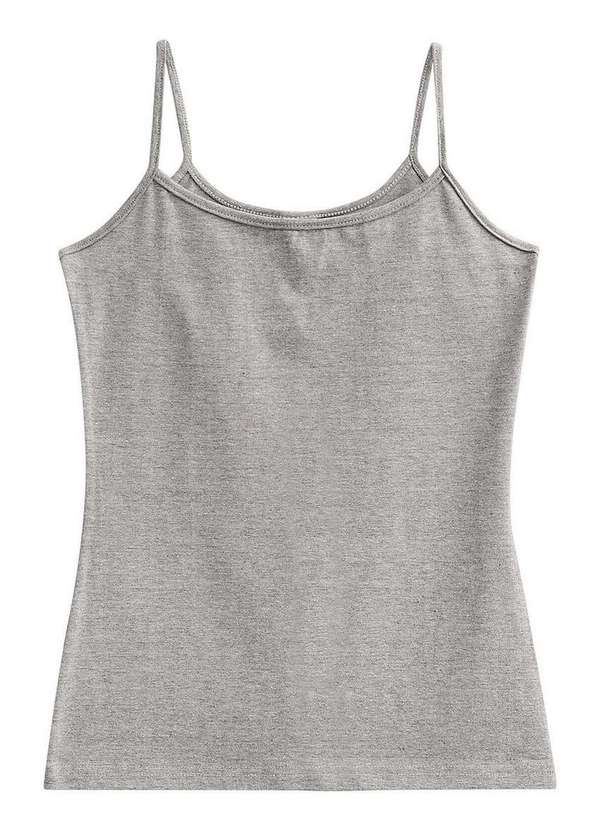 Malwee - Blusa Feminina Regata Malwee 1000004488 50000-Cinza-Mescla 5