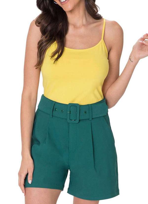 Malwee - Blusa Feminina Regata Malwee 1000004488 02316-Amarelo 4