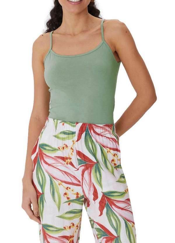 Malwee - Blusa Feminina Regata Malwee 1000004488 03956-Verde 4