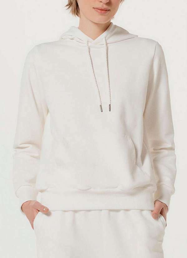 Hering - Blusa Moletom Feminina Hering 060n Nmc-Bege-Claro