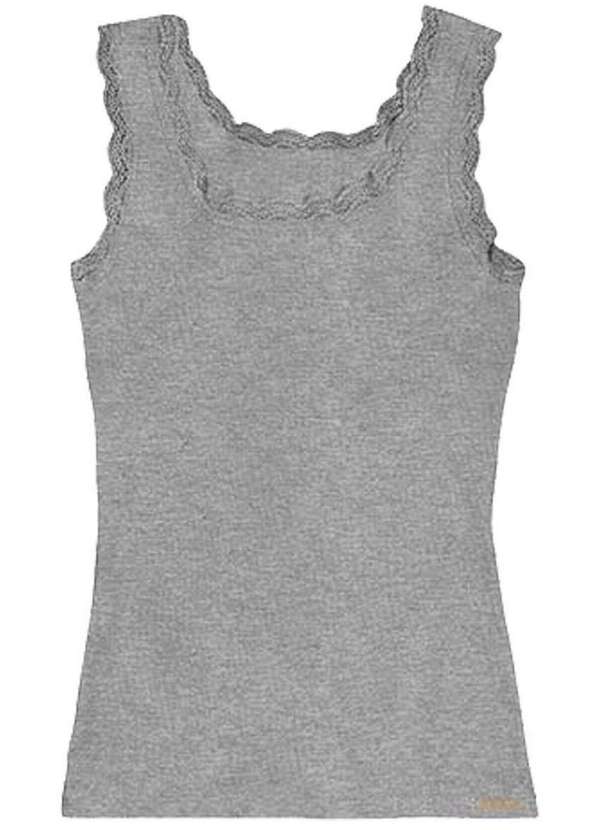 Malwee - Camiseta Feminina Regata Enfim 1000104059 50000-Cinza-Mescla 2