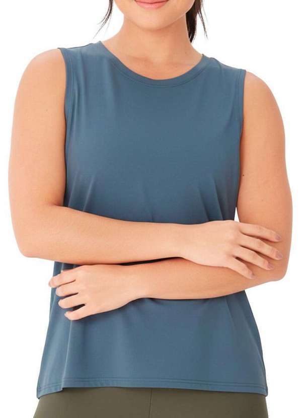 Enfim - Camiseta Feminina Regata Enfim 1000126976 70206-Azul