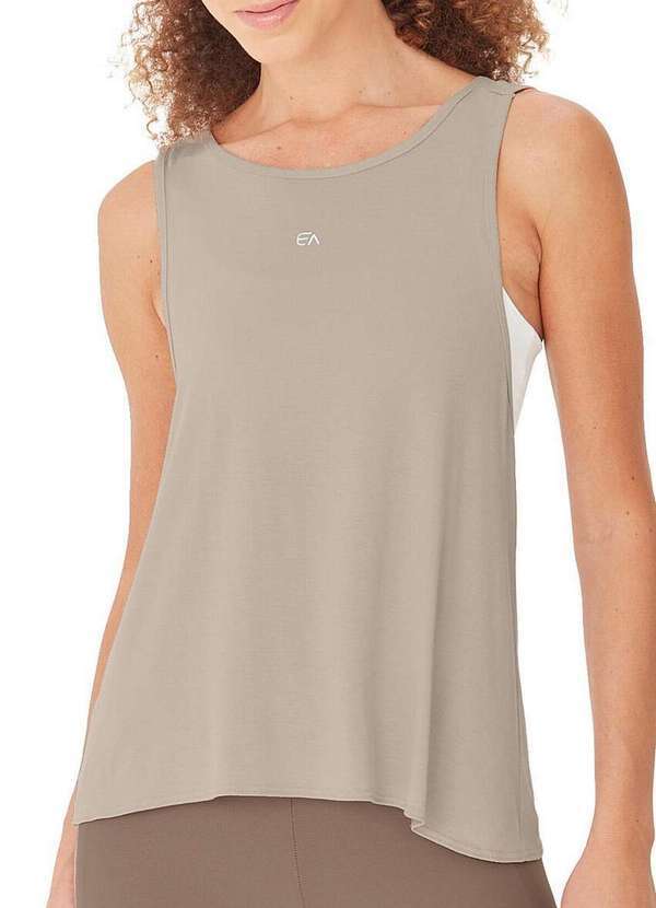 Enfim - Camiseta Feminina Regata Enfim 1000126977 01201-Bege