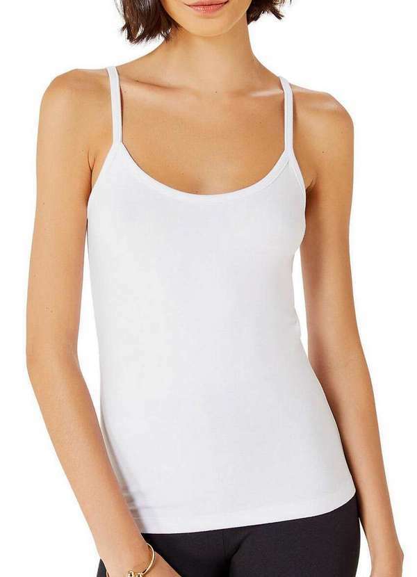 Hering - Camiseta Feminina Regata Hering N1p7 Noa-Branco
