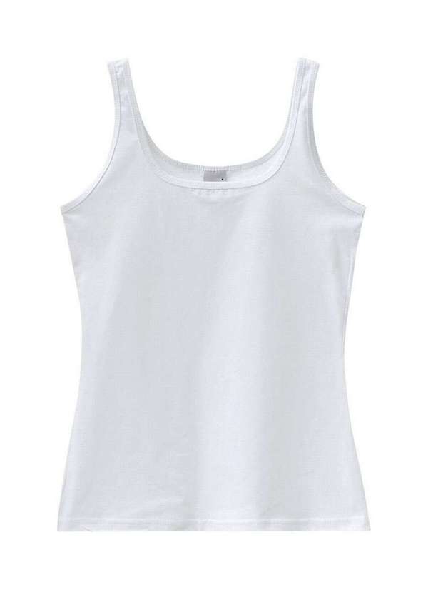 Malwee - Camiseta Feminina Regata Malwee 1000004494 00001-Branco 3