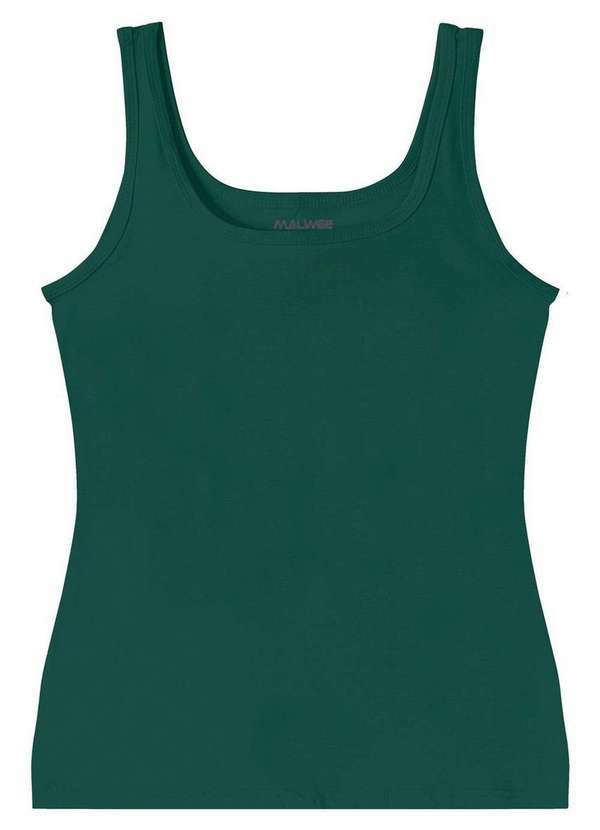 Malwee - Camiseta Feminina Regata Malwee 1000004494 02632-Verde