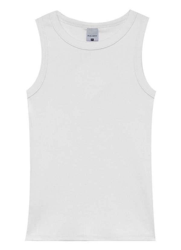 Malwee - Camiseta Feminina Regata Malwee 1000119205 00001-Branco 2
