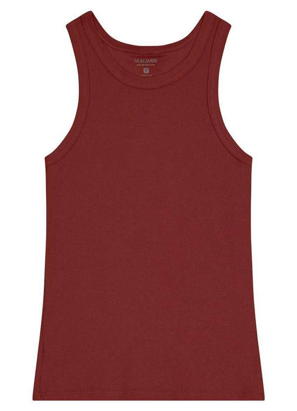 Malwee - Camiseta Feminina Regata Malwee 1000119205 02403-Bordô