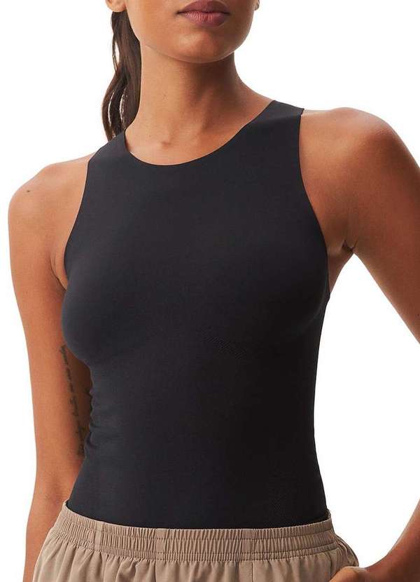 Hering - Camiseta Regata Feminina Hering Sc8z N10-Preto