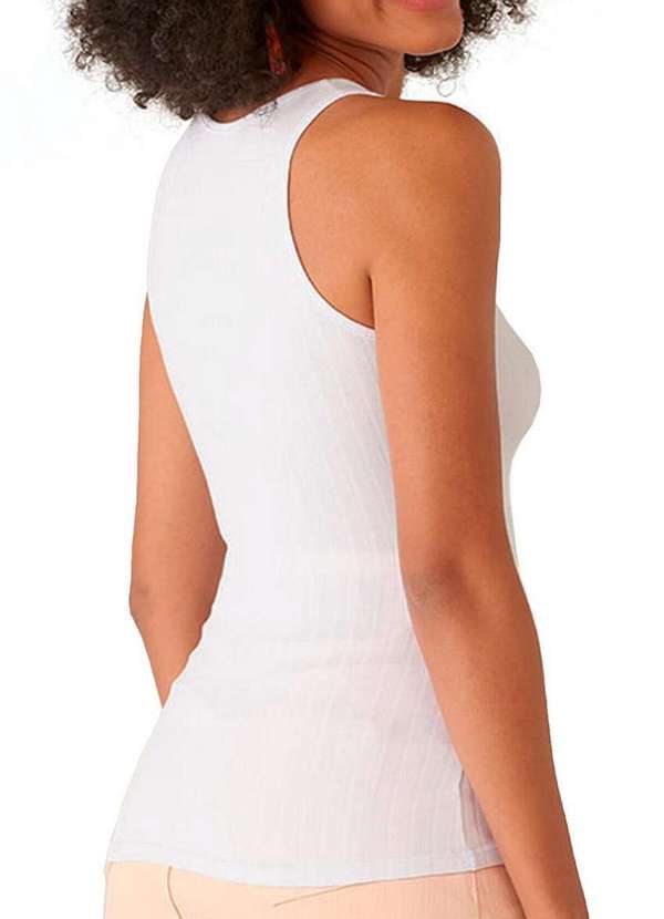 Malwee - Camiseta Regata Feminina Malwee 1000079308 00001-Branco 2