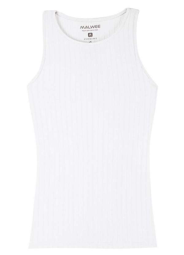 Malwee - Camiseta Regata Feminina Malwee 1000079308 00001-Branco 3