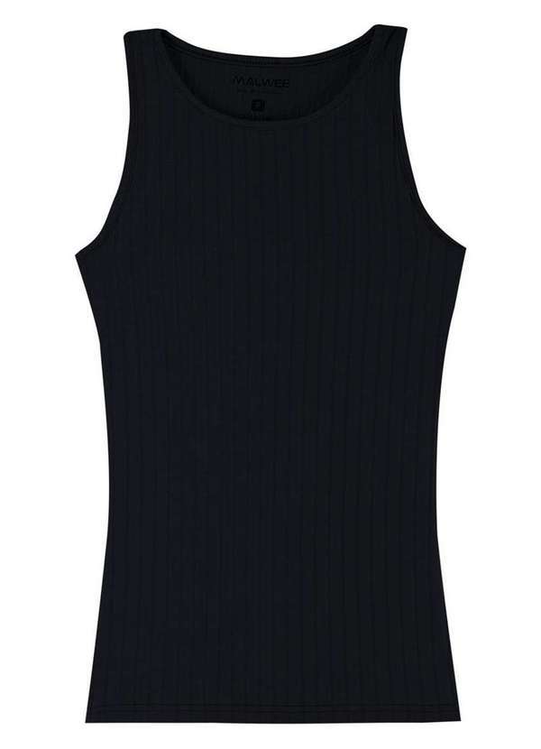 Camiseta Regata Feminina Malwee 1000079308 00004-Preto Meias Sao