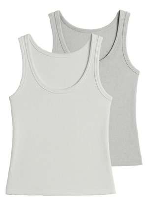 Kit com 2 Blusas Feminina Regata Hering N1te - HERING