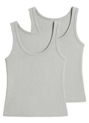 Kit com 2 Blusas Feminina Regata Hering N1te - HERING