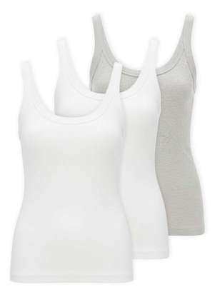 Kit com 3 Blusas Feminina Regata Hering N1te - HERING