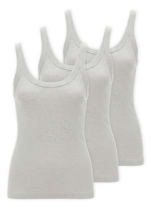 Kit com 3 Blusas Feminina Regata Hering N1te - HERING