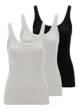 Kit com 3 Blusas Feminina Regata Hering N1te - HERING
