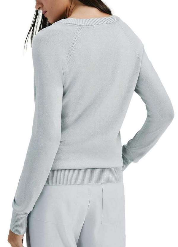 Hering - Suéter Feminino Hering K5gl 3a-Cinza-Claro 2