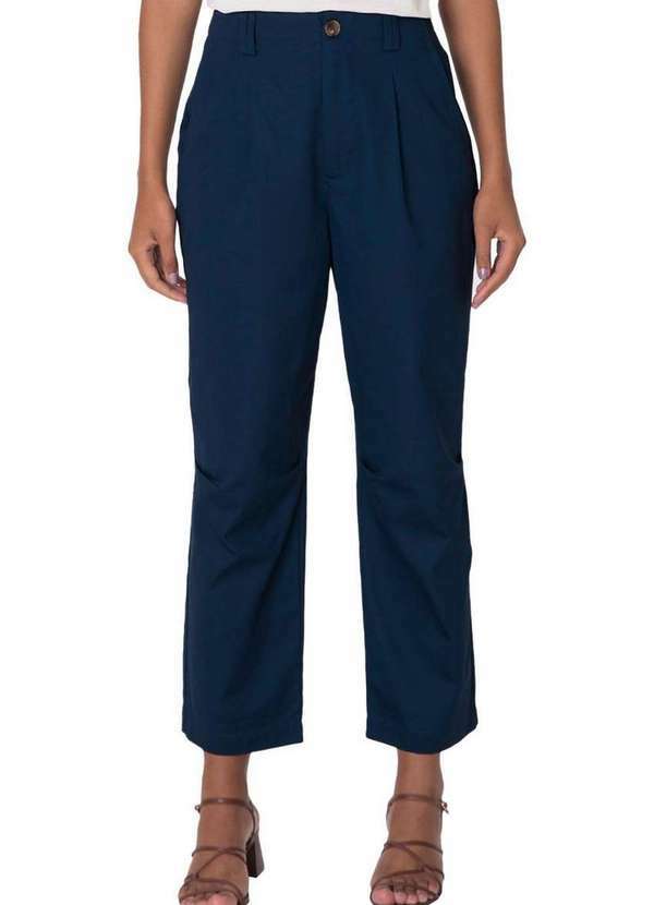 Malwee - Calça Feminina Alfaiataria Malwee 1000127786 02023-Azul-Marinho
