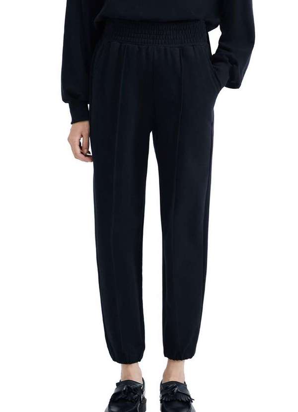 Calça Feminina Carrot Hering 07ar N10-Preto Meias Sao Jorge