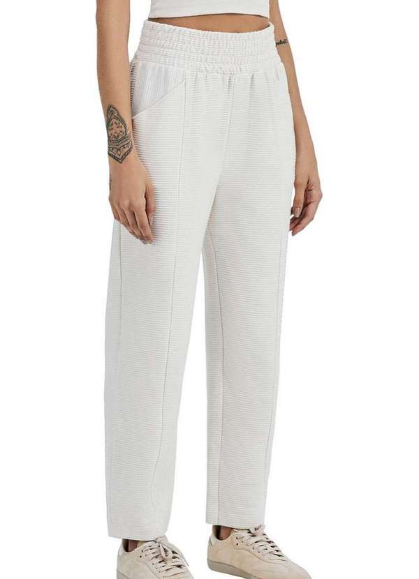 Hering - Calça Feminina Carrot Hering 07ck Nm2-Bege-Mescla