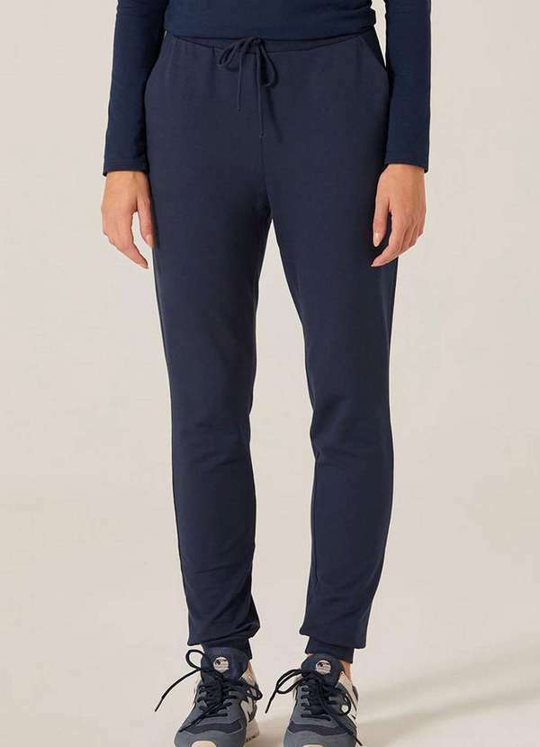 Malwee - Calça Feminina Jogger Malwee 1000093003 02023-Azul-Marinho