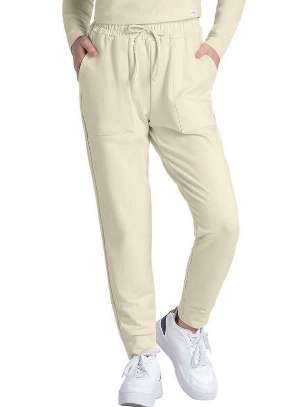 Marialícia - Calça Feminina Jogger Marialicia 183348 2023-Bege