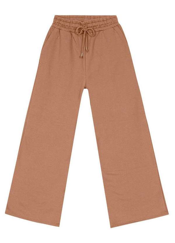 Calça Feminina Moletom Malwee 1000106244 02045-Camurça Meias Sao