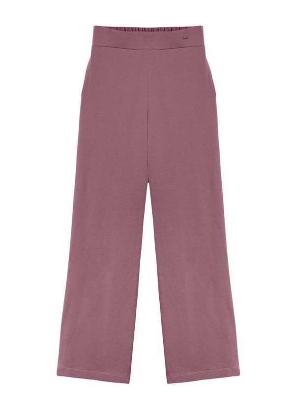 Marialícia - Calça Feminina Pantalona Marialicia 183336 4024-Uva-Rosê