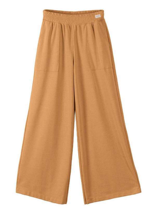 Marialícia - Calça Feminina Pantalona Marialicia 183507 3023-Laranja-Argila