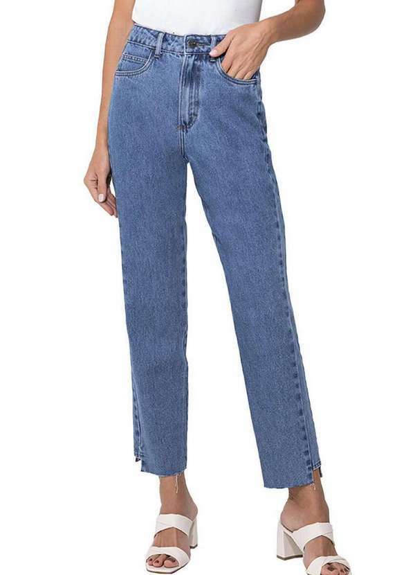 Enfim - Calça Feminina Reta Enfim 1000121071 An68a-Jeans