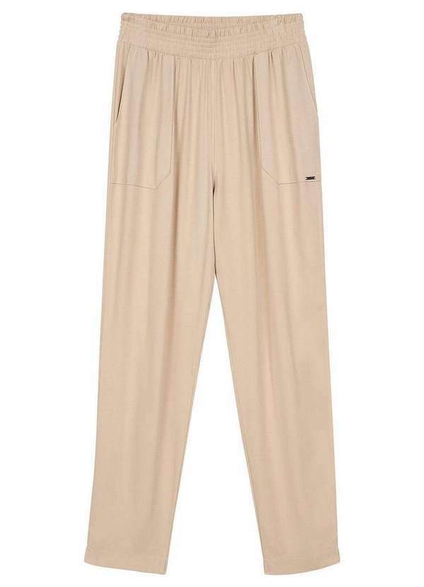 Marialícia - Calça Feminina Reta Marialicia 184046 2039-Bege-Joaquina 2