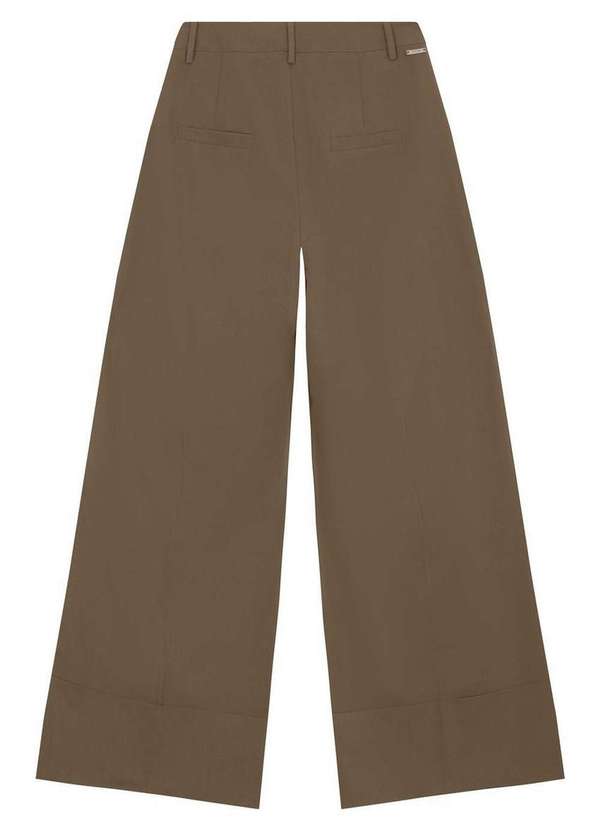 Enfim - Calça Feminina Wide Leg Cropped Enfim 1000129371 70324-Caqui 2