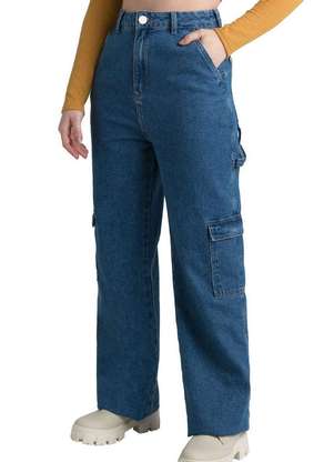 Calça Feminina Wide Leg Enfim 1000104929 - ENFIM