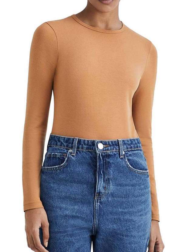 Hering - Blusa Feminina Hering 02qy Hn1-Marrom-Médio