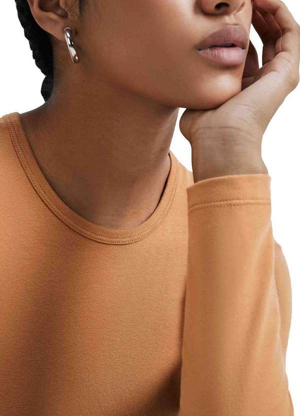 Hering - Blusa Feminina Hering 02qy Hn1-Marrom-Médio 3