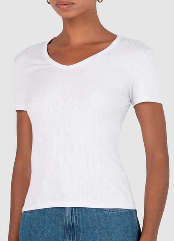 Blusa Feminina Malwee 1000070910 00001-Branco - Meias Sao Jorge