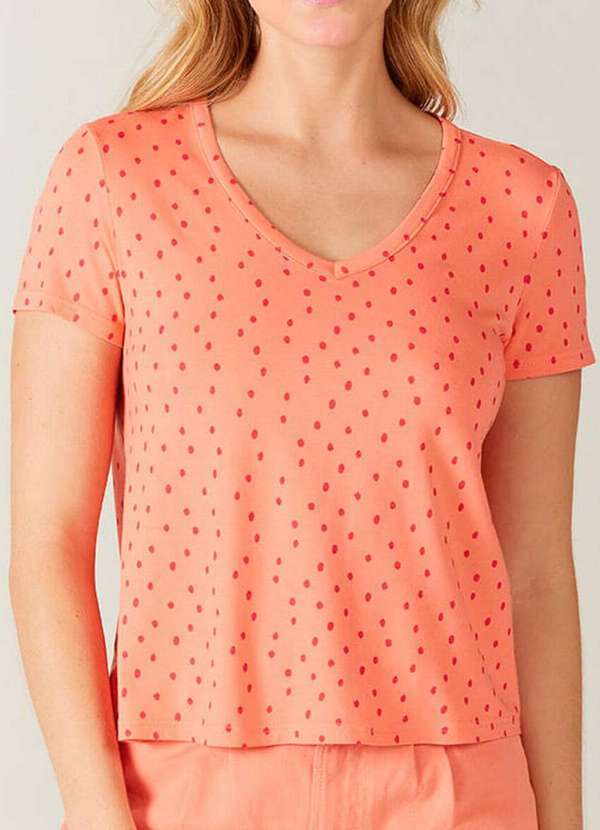 Malwee - Blusa Feminina Malwee 1000070952 Ca45c-Salmão