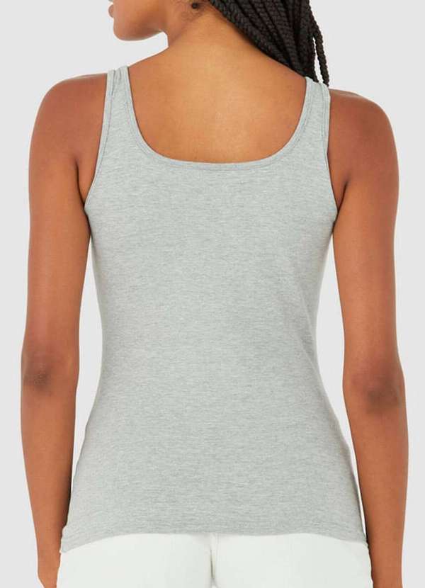 Malwee - Blusa Feminina Regata Malwee 1000004492 50000-Cinza-Mescla 2