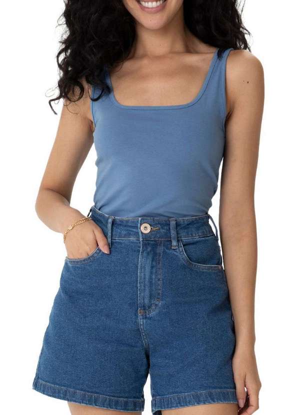 Malwee - Blusa Feminina Regata Malwee 1000004492 00338-Azul 3