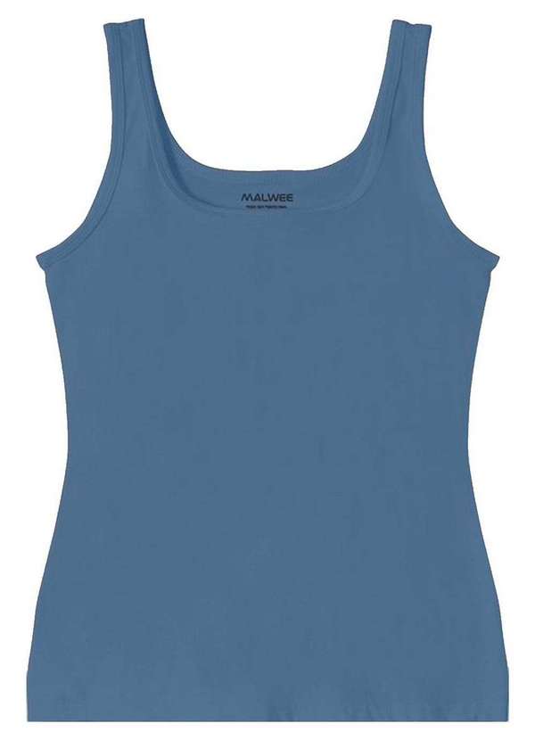 Malwee - Blusa Feminina Regata Malwee 1000004492 00338-Azul 4