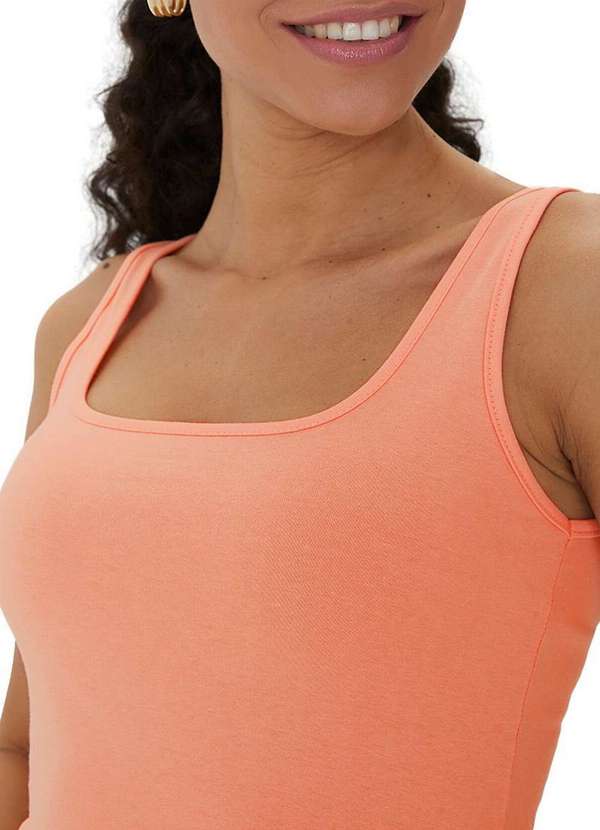 Malwee - Blusa Feminina Regata Malwee 1000004492 01433-Laranja 3