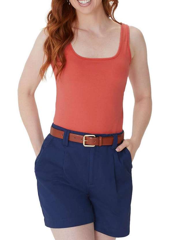 Malwee - Blusa Feminina Regata Malwee 1000004492 02376-Laranja 4