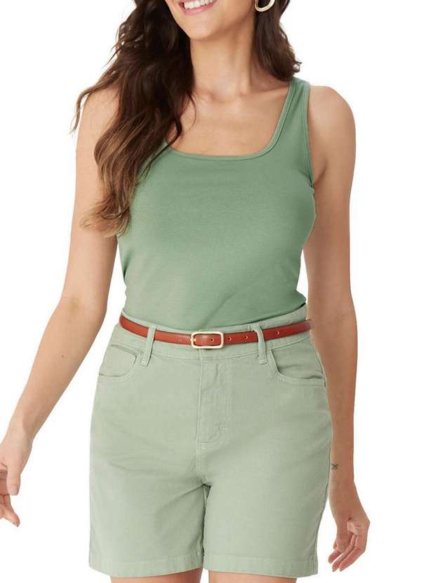 Malwee - Blusa Feminina Regata Malwee 1000004492 03956-Verde 4