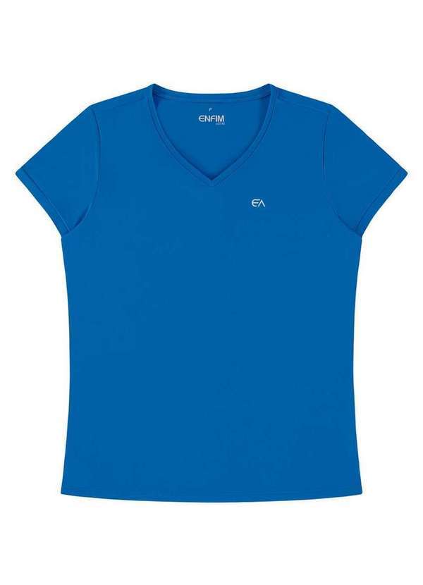 Enfim - Blusa Feminina Slim Enfim 1000121859 70100-Azul