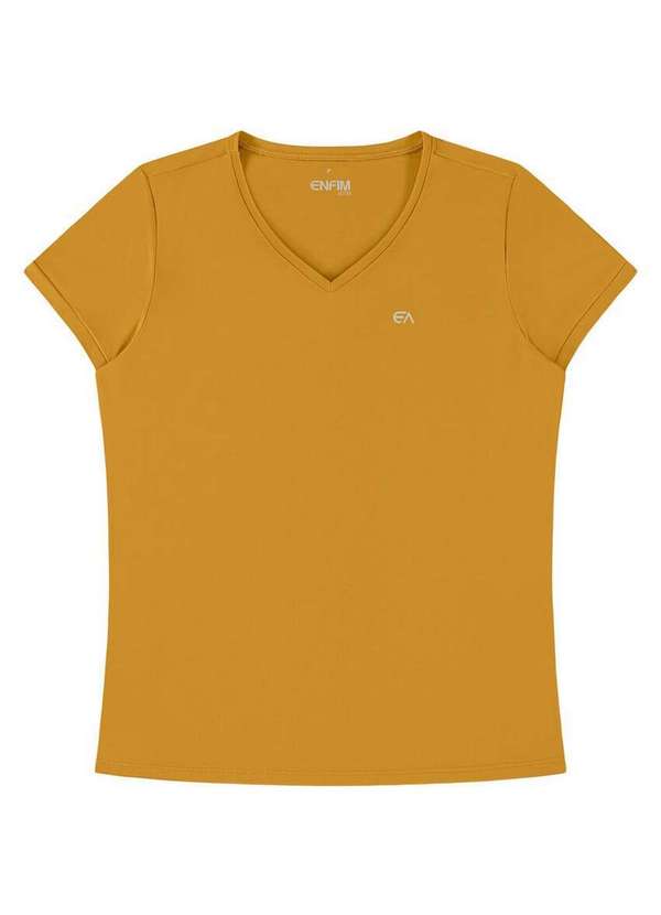 Enfim - Blusa Feminina Slim Enfim 1000121859 Z0397-Amarelo