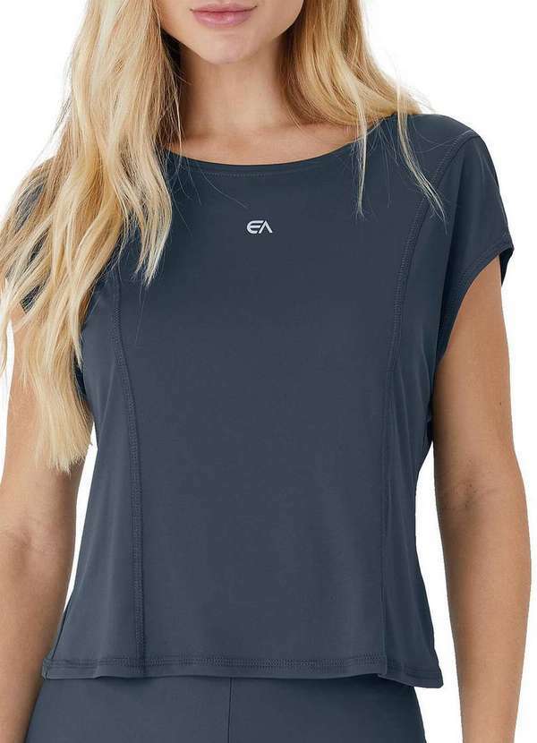 Enfim - Camiseta Feminina Box Enfim 1000130856 70385-Grafite