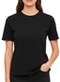 Malwee - Camiseta Feminina Enfim 1000058544 70032-Bege - variação: 00004-Preto