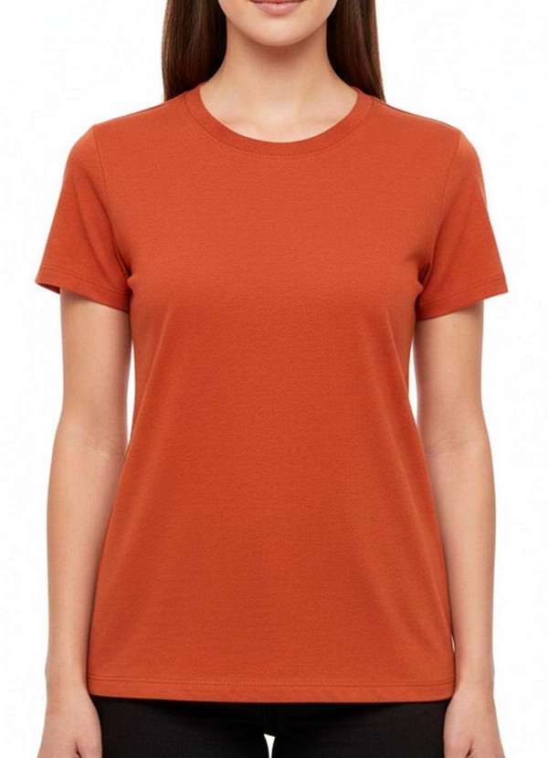 Malwee - Camiseta Feminina Enfim 1000058544 02634-Laranja